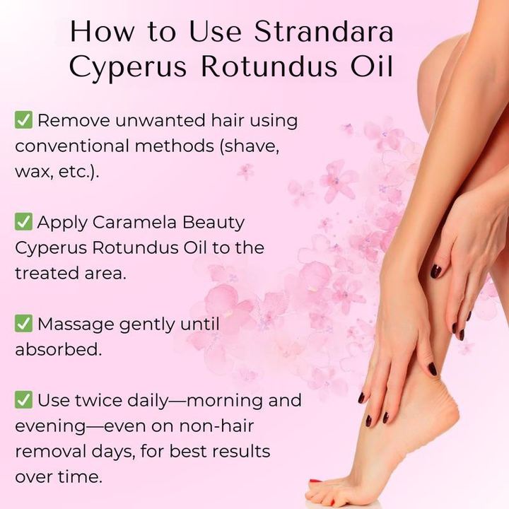 Cyperus Rotundus Oil for Hair Reduction